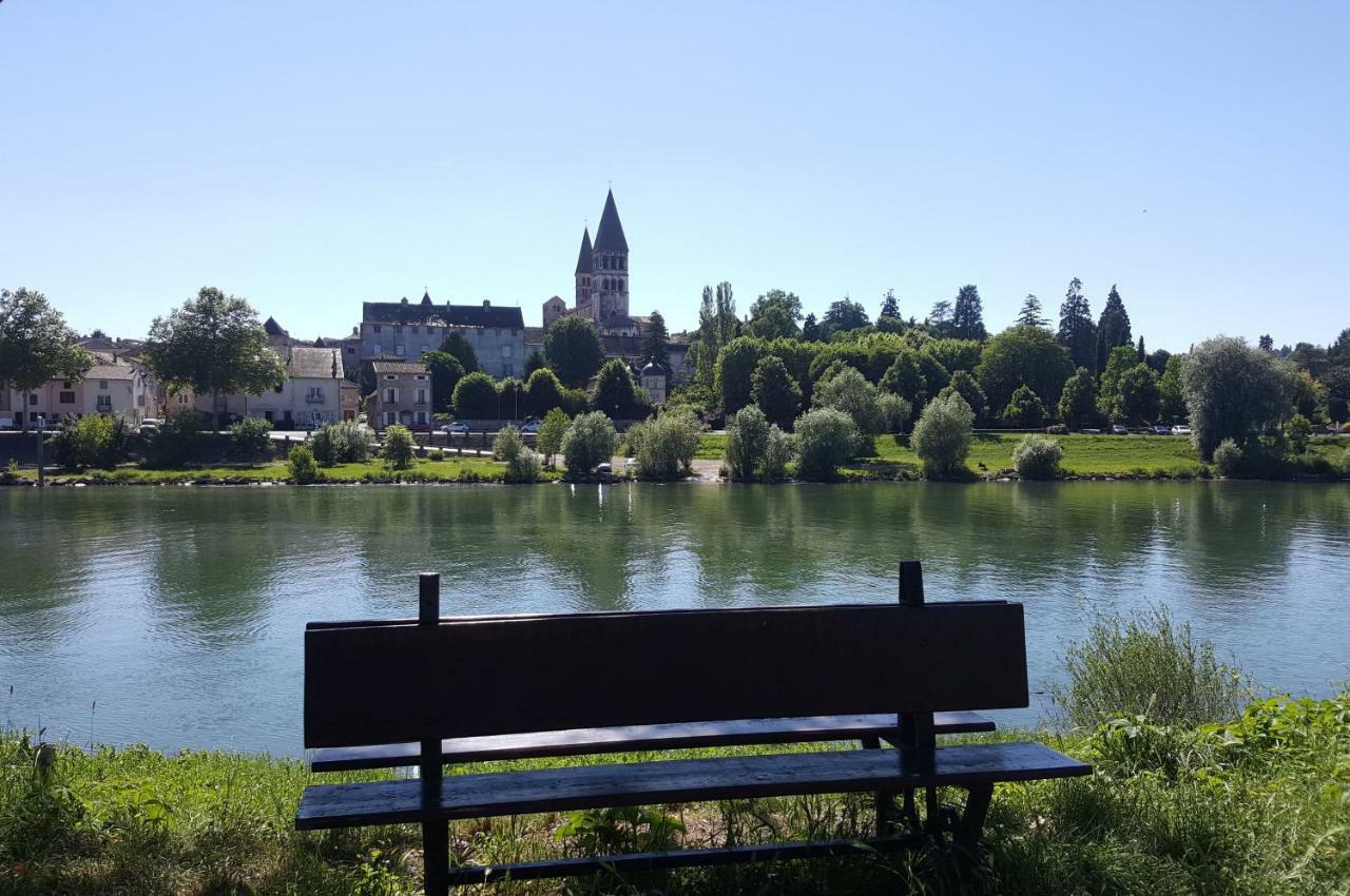 Tournus Belle Maison Vue Sur Saone Exteriér fotografie